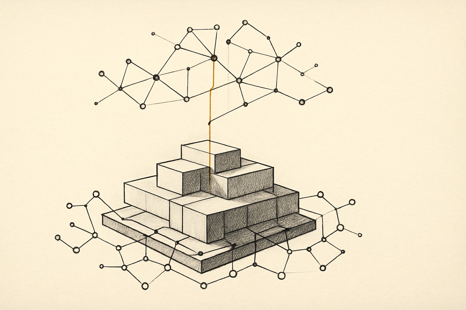 Header illustration for the essay 'What a foundational platform for AI actually contains'